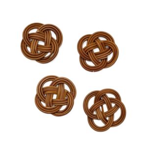 Woven Rattan Charm for Earrings