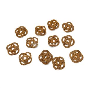 Woven Rattan Charm for Earrings