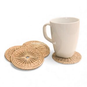 Woven Rattan Coaster