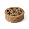 Woven Round Rattan Box