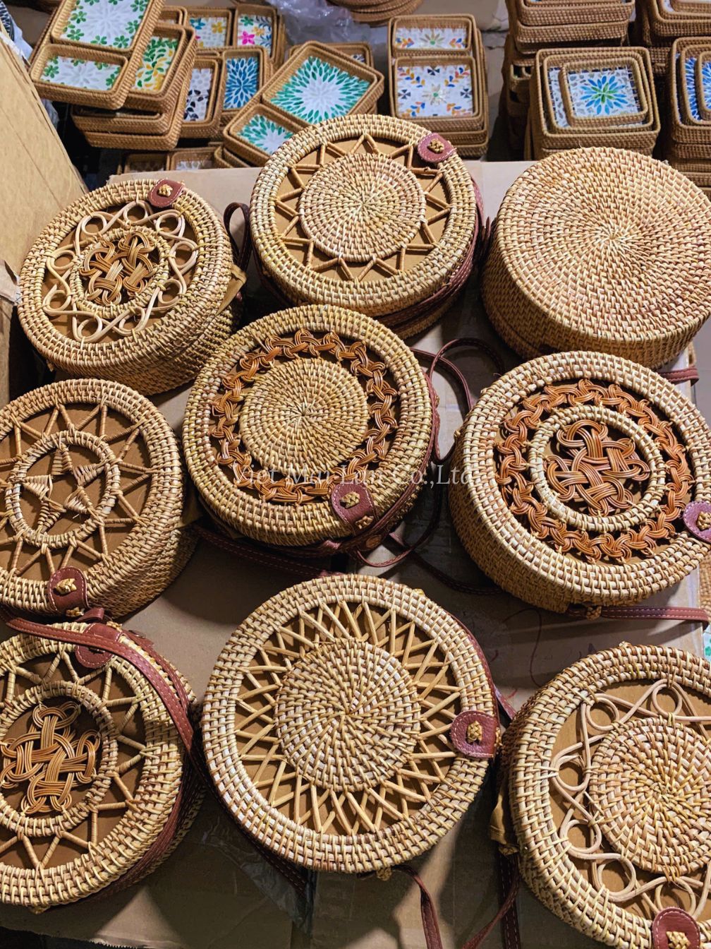 Rattan handbag handcrafted in Vietnam
